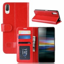 Чехол-книжка Deexe Wallet Style для Sony Xperia L3 - Red: фото 1 из 8