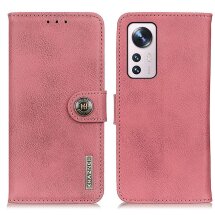 Чохол-книжка KHAZNEH Wallet Cover для Xiaomi 12 Pro - Pink: фото 1 з 9