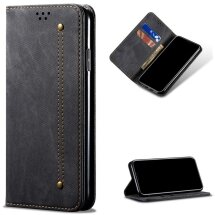 Чохол-книжка UniCase Jeans Wallet для Samsung Galaxy S21 Ultra (G998) - Black: фото 1 з 16