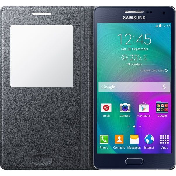 Чохол S View Cover для Samsung Galaxy A5 (EF-CA500BCEGRU) - Black: фото 3 з 4