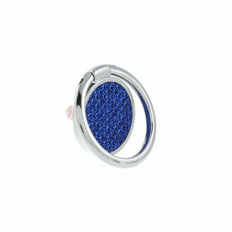 Кольцо-держатель для смартфона Deexe Plaid Series - Blue: фото 5 из 5