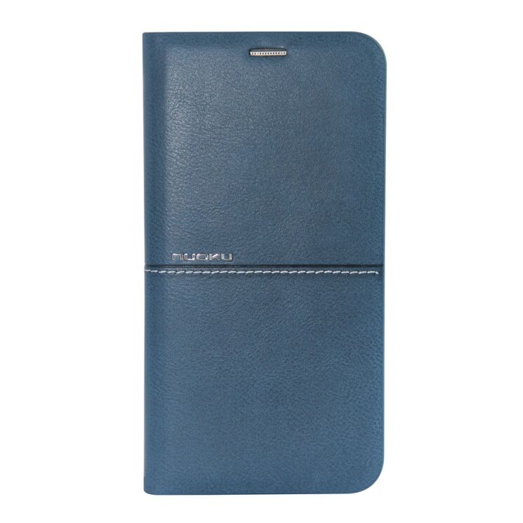 Кожаный чехол NUOKU Royal Series для Samsung Galaxy S7 (G930) - Blue: фото 1 з 6