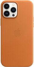 Оригинальный чехол Leather Case with MagSafe для Apple iPhone 13 Pro Max (MM1L3ZE/A) - Golden Brown: фото 1 из 3