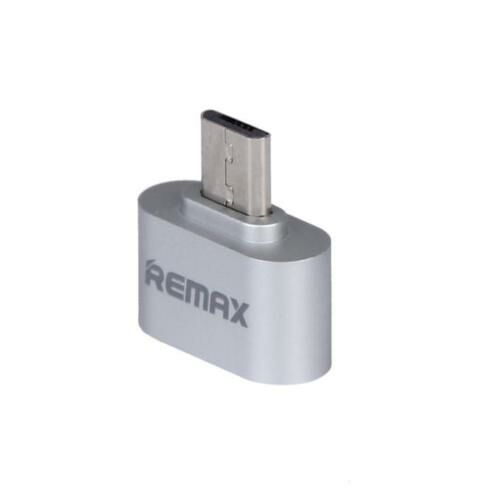 OTG-адаптер Remax для разъема microUSB - Silver: фото 2 из 10
