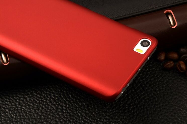 Пластиковая накладка Deexe Hard Shell для Xiaomi Mi5 - Red: фото 3 з 4