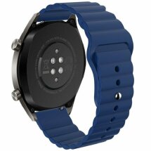 Ремінець Deexe Silicone Strap для годинників з шириною кріплення 22мм - Dark Blue: фото 1 з 7