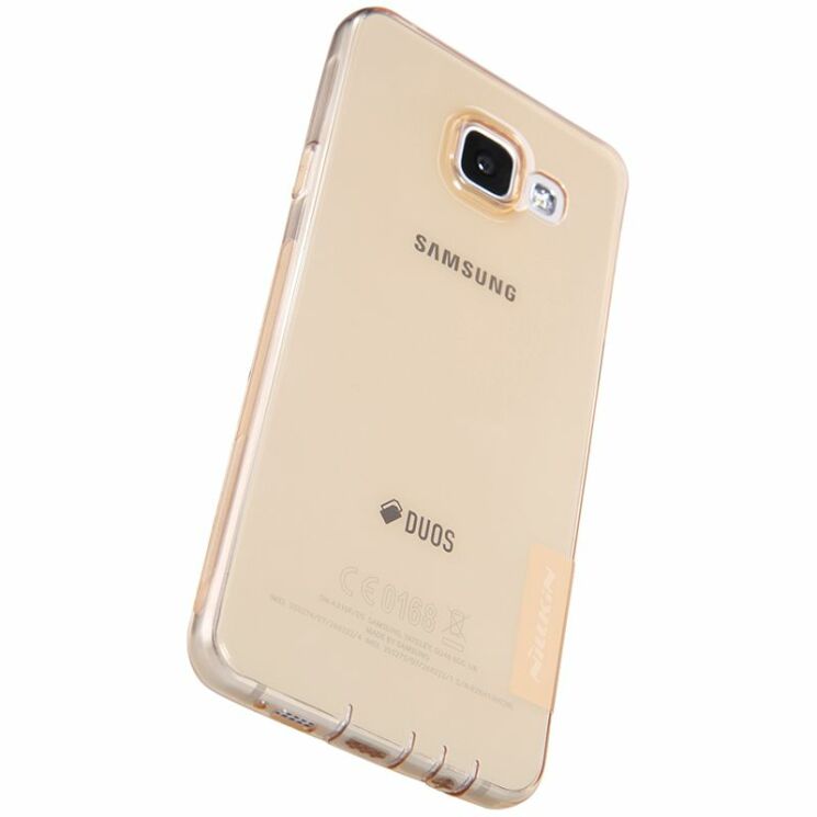 Силиконовая накладка NILLKIN Nature TPU для Samsung Galaxy A3 2016 (A310)  - Gold: фото 5 з 18
