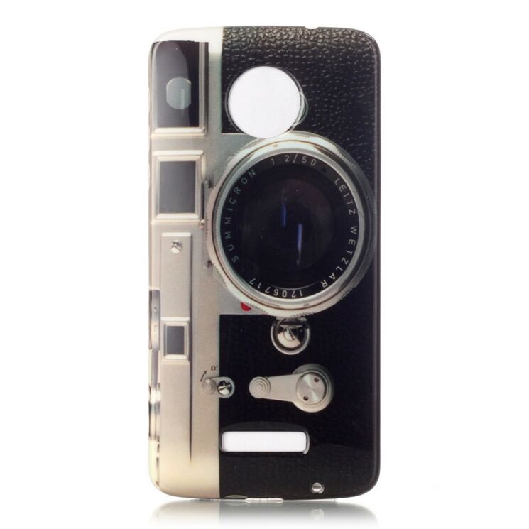 Силиконовый чехол Deexe Life Style для Motorola Moto Z Force - Retro Camera: фото 1 из 3