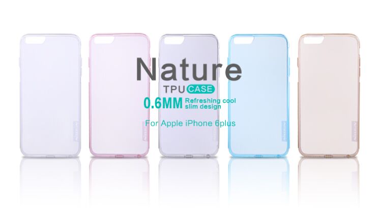 Силиконовый чехол NILLKIN Nature TPU для iPhone 6/6s Plus - Transparent: фото 5 из 13