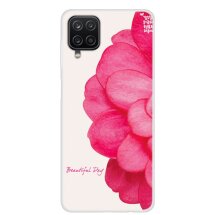 Силиконовый (TPU) чехол Deexe Life Style для Samsung Galaxy A12 (A125) / A12 Nacho (A127) / M12 (M127) - Rose Flower: фото 1 из 4