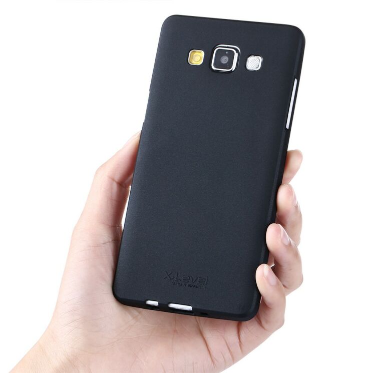 Силиконовый (TPU) чехол X-LEVEL Matte для Samsung Galaxy A5 (A500) - Black: фото 5 из 6