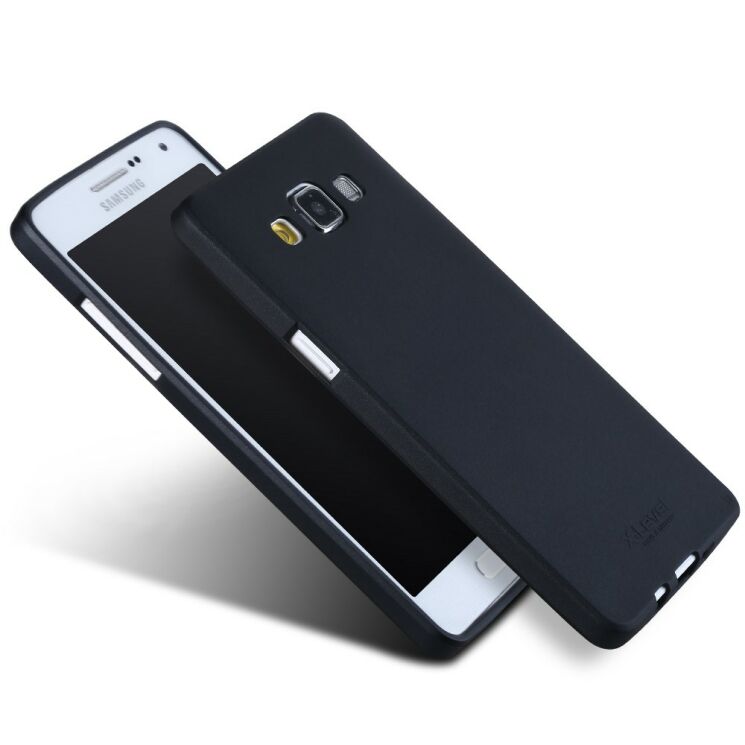 Силиконовый (TPU) чехол X-LEVEL Matte для Samsung Galaxy A5 (A500) - Black: фото 3 из 6