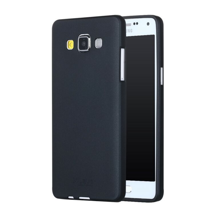 Силіконовий (TPU) чохол X-LEVEL Matte для Samsung Galaxy A5 (A500) - Black: фото 1 з 6