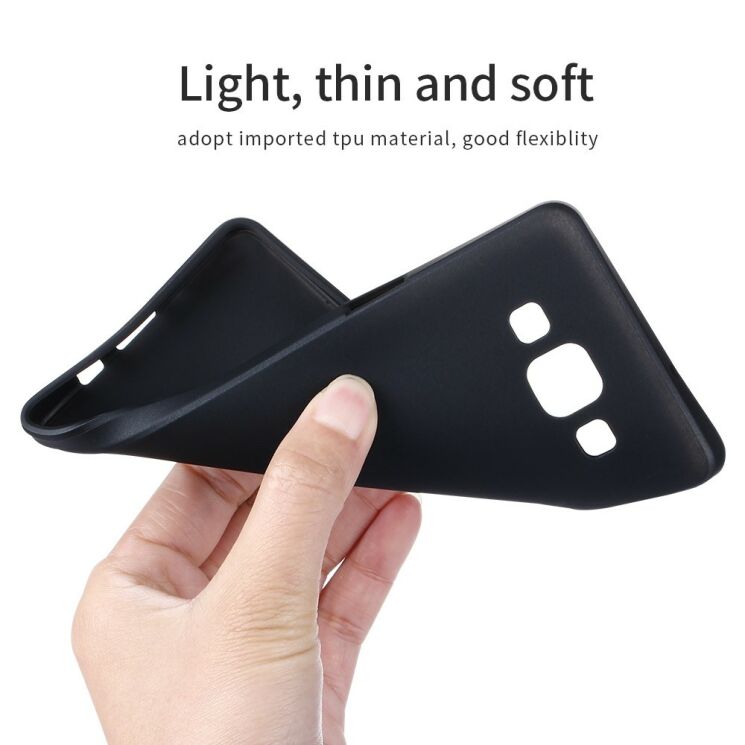 Силіконовий (TPU) чохол X-LEVEL Matte для Samsung Galaxy A5 (A500) - Black: фото 4 з 6