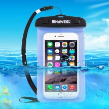 Влагозащитный чехол HAWEEL Waterproof Bag для смартфонов (размер: L) - Blue: фото 1 из 12