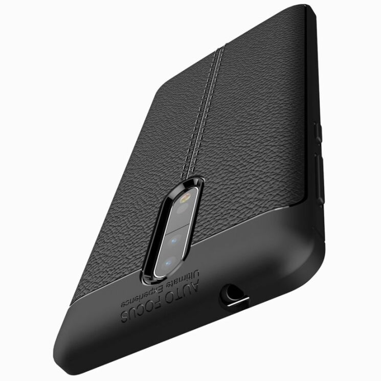 Защитный чехол Deexe Leather Cover для Nokia 8 - Black: фото 11 из 12