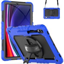 Захисний чохол Deexe Shockproof Case для Samsung Galaxy Tab S9 Plus (X810/816) - Dark Blue: фото 1 з 8