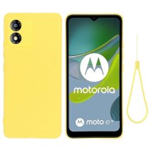 Захисний чохол Deexe Silicone Case для Motorola Moto E13 - Yellow: фото 1 з 7