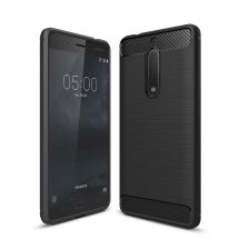 Захисний чохол UniCase Carbon для Nokia 5 - Black: фото 1 з 8