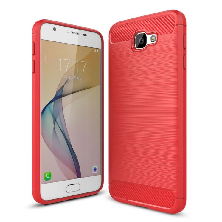 Защитный чехол UniCase Carbon для Samsung Galaxy J5 Prime - Red: фото 1 из 11