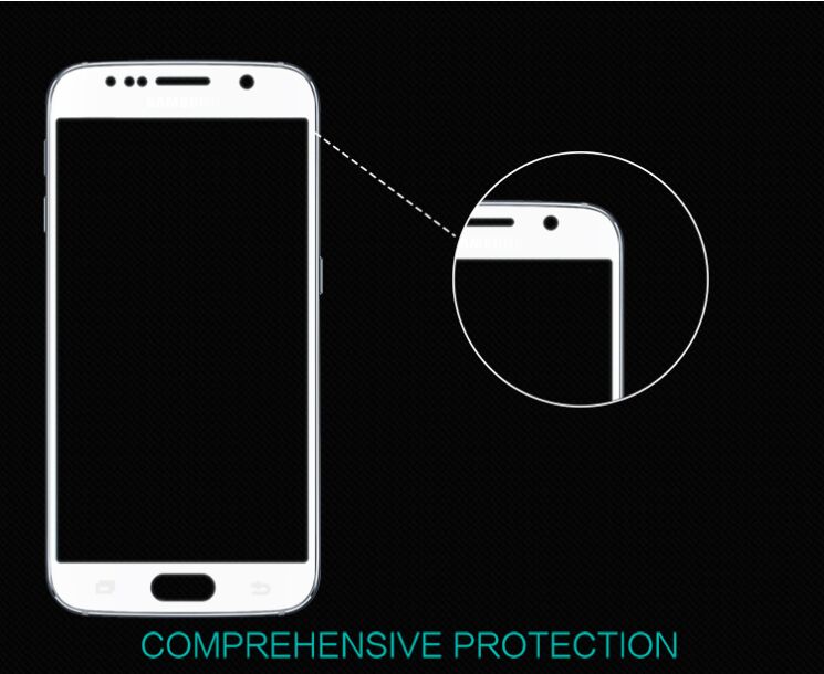 Защитное стекло NILLKIN Amazing CP+ для Samsung Galaxy S6 (G920) + пленка - Gold: фото 5 из 18