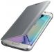 Чехол Clear View Cover для Samsung Galaxy S6 edge (G925) EF-ZG925BBEGRU - Silver (S6-2565S). Фото 1 из 8