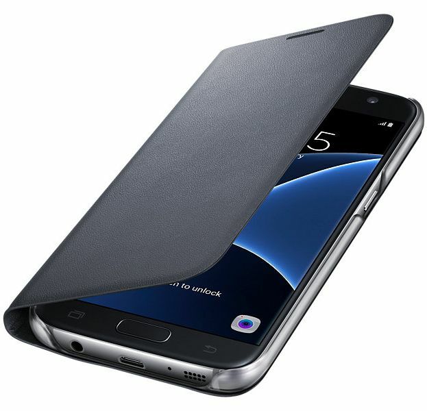 Чохол LED View Cover для Samsung Galaxy S7 (G930) EF-NG930PFEGRU - Black: фото 2 з 8