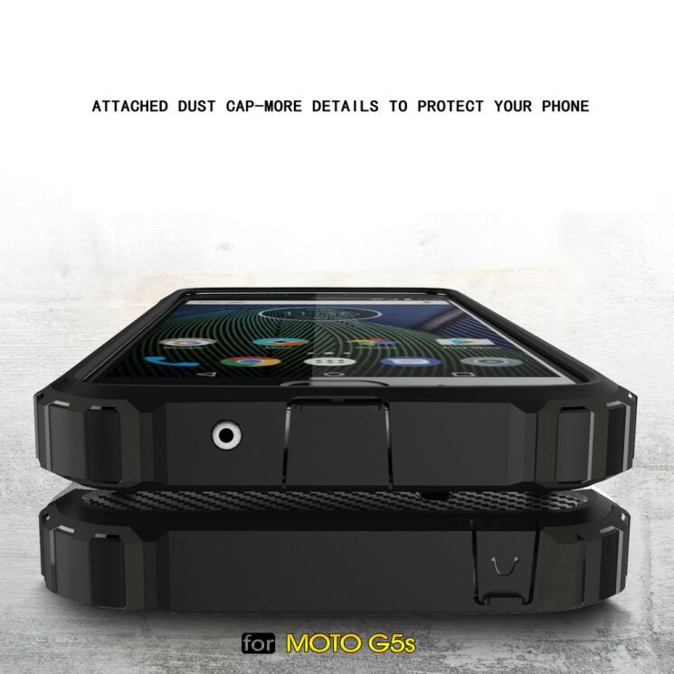 Защитный чехол UniCase Rugged Guard для Motorola Moto G5s - Red: фото 7 из 10