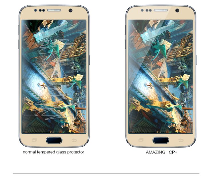 Захисне скло NILLKIN Amazing CP+ для Samsung Galaxy S6 (G920) + пленка - Gold: фото 11 з 18