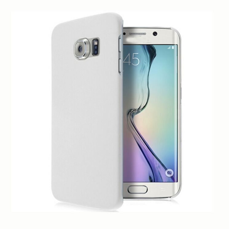 Пластиковая накладка Deexe Hard Shell для Samsung Galaxy S6 edge (G925) - White: фото 1 из 2