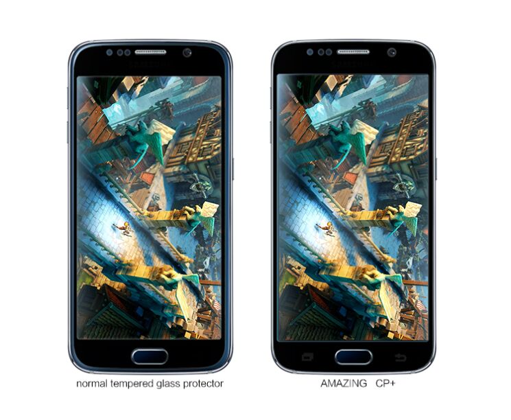 Захисне скло NILLKIN Amazing CP+ для Samsung Galaxy S6 (G920) + пленка - Gold: фото 4 з 18