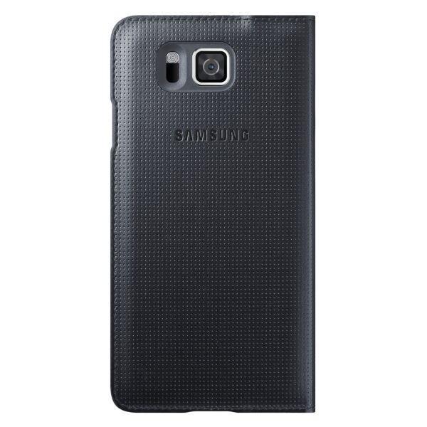 Чехол S View Cover для Samsung Galaxy Alpha (G850F) EF-CG850BBEGRU - Black: фото 4 из 5