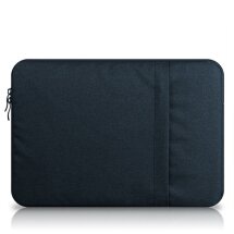 Чехол Deexe Nylon Case для планшетов и ноутбуков диагональю до 13 дюймов - Navy Blue: фото 1 из 5
