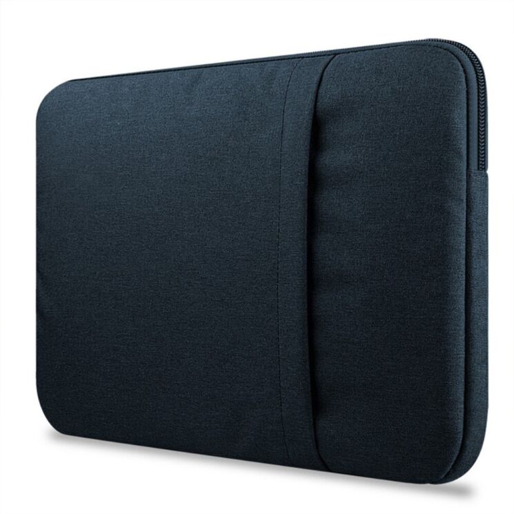 Чехол Deexe Nylon Case для планшетов и ноутбуков диагональю до 13 дюймов - Navy Blue: фото 5 из 5