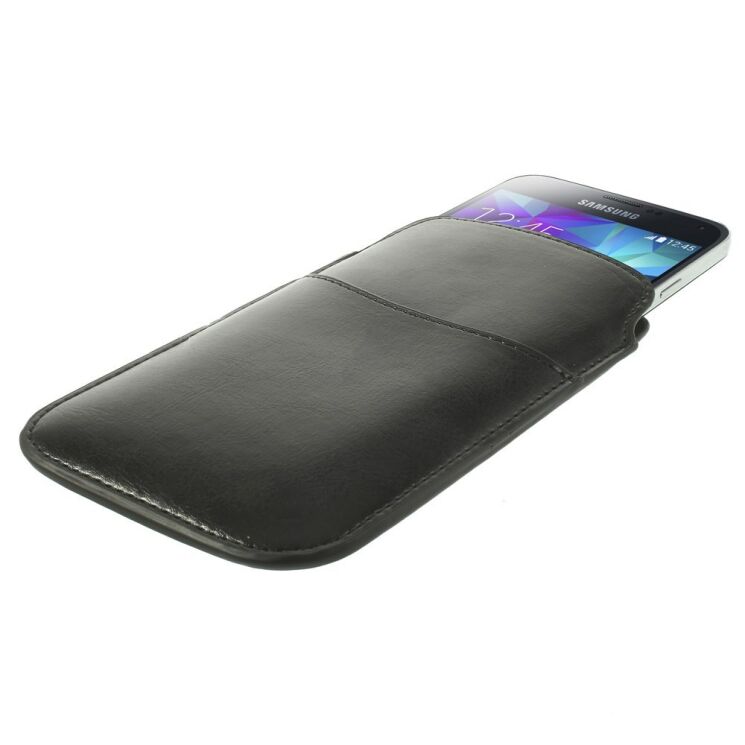 Чехол-карман Deexe Handy Pouch M для смартфонов c диагональю экрана до 5.2 дюймов - Black: фото 3 из 6