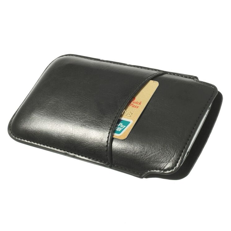 Чехол-карман Deexe Handy Pouch M для смартфонов c диагональю экрана до 5.2 дюймов - Black: фото 2 из 6