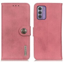 Чехол-книжка KHAZNEH Wallet Cover для Nokia G42 - Pink: фото 1 из 9
