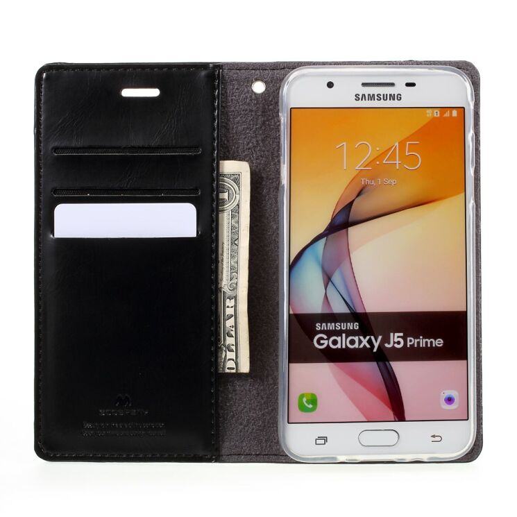 Чохол-книжка MERCURY Classic Flip для Samsung Galaxy J5 Prime (G570) - Black: фото 6 з 10