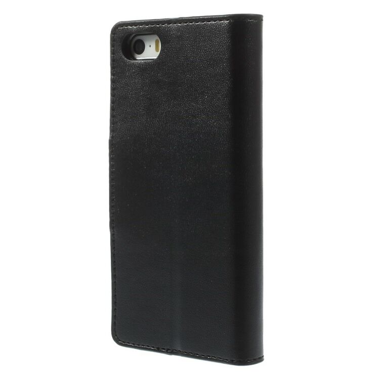 Чохол MERCURY Sonata Diary для iPhone 5/5s/SE - Black: фото 2 з 10