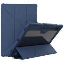 Чехол NILLKIN Bumper Leather Case Pro для Samsung Galaxy Tab S9 Ultra (X910/916) - Blue: фото 1 из 23
