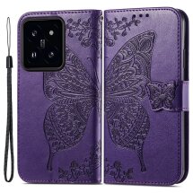 Чохол UniCase Butterfly Pattern для Xiaomi 14 - Dark Purple: фото 1 з 5