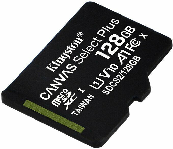 Картка пам`яті Kingston microSDXC 128GB Canvas Select Plus C10 UHS-I R100MB/s - Black: фото 3 з 3