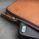 Кожаный чехол-портмоне QIALINO Modern Wallet для смартфонов - Khaki (884409K). Фото 10 из 12