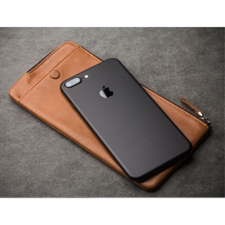 Шкіряний чохол-портмоне QIALINO Modern Wallet для смартфонів - Brown: фото 3 з 12