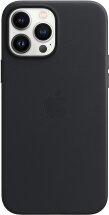 Оригинальный чехол Leather Case with MagSafe для Apple iPhone 13 Pro Max (MM1R3ZE/A) - Midnight: фото 1 из 3