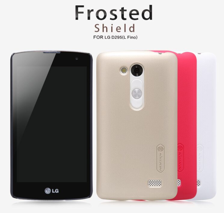 Пластиковая накладка Nillkin Frosted Shield для LG L Fino (D295) - Gold: фото 6 из 13