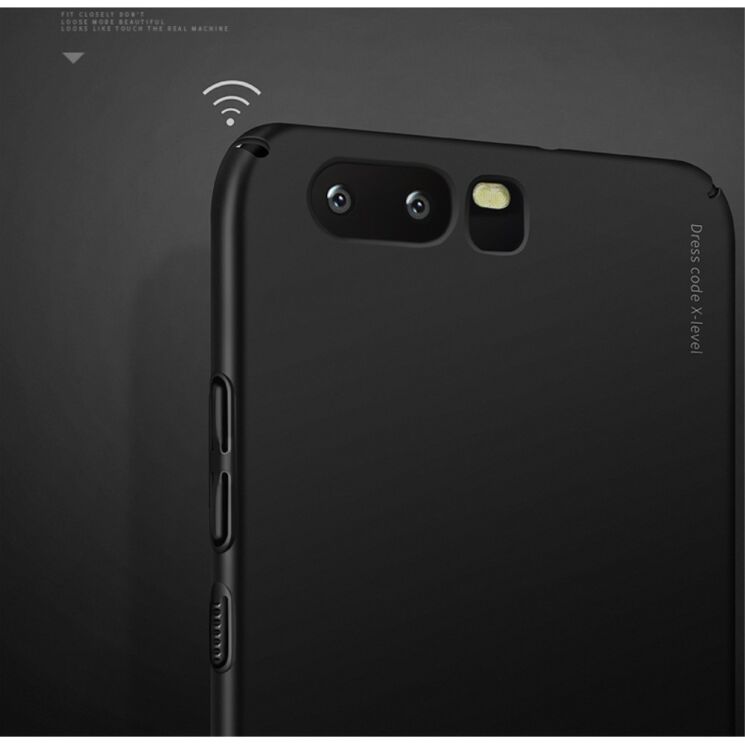 Пластиковый чехол X-LEVEL Slim для Huawei P10 - Black: фото 8 из 10