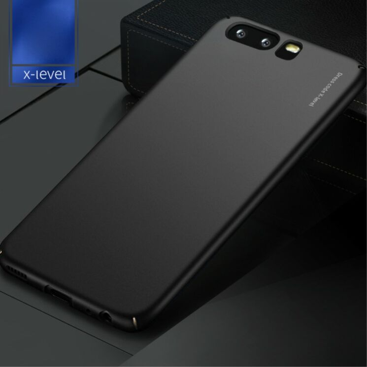Пластиковий чохол X-LEVEL Slim для Huawei P10 - Black: фото 1 з 10
