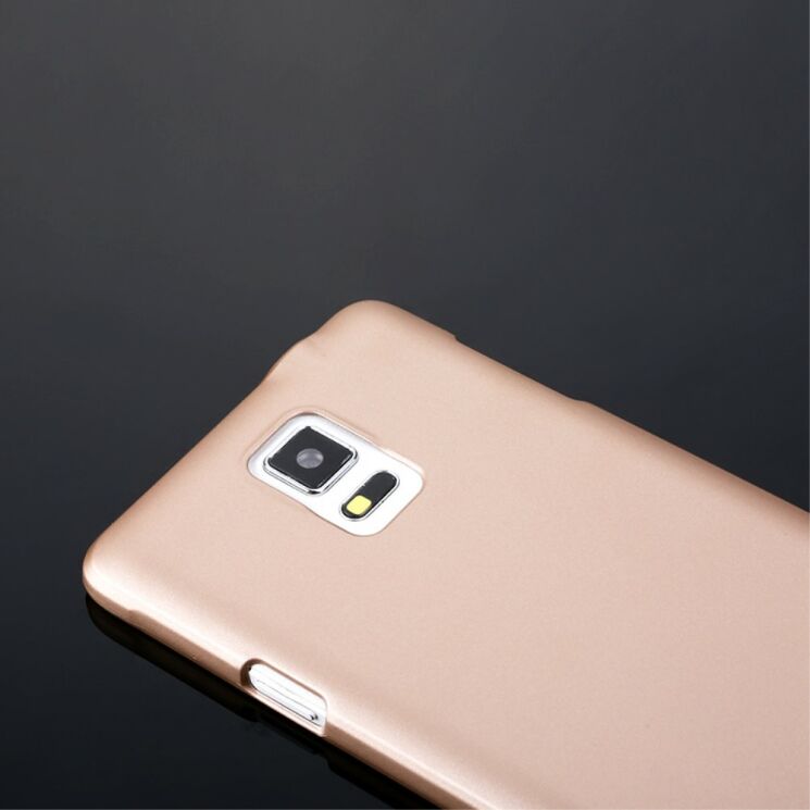 Пластиковый чехол X-LEVEL Slim для Samsung Galaxy Note 4 (N910) - Gold: фото 4 из 5
