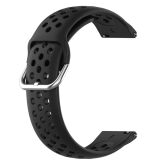 Ремінець Deexe Dot Style для Huawei Watch 3 / Watch 3 Pro - Black: фото 1 з 6
